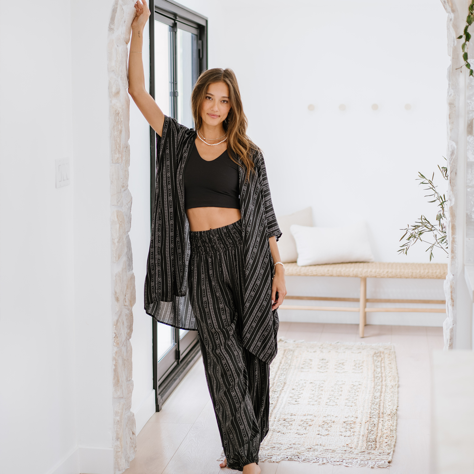 black harem pants