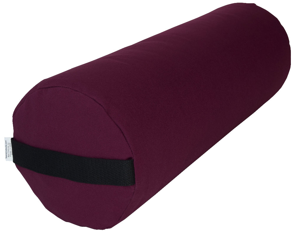 Plum Round Organic Cotton Yoga Bolster