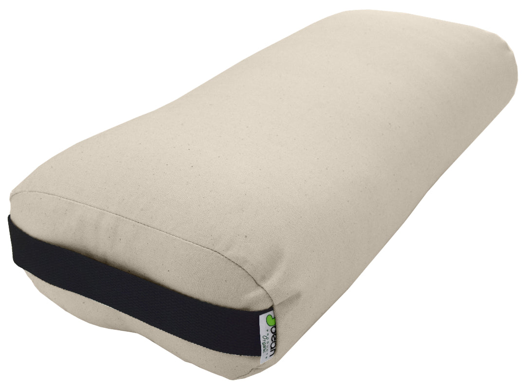 Light Taupe Rectangular Yoga Bolster Organic Cotton