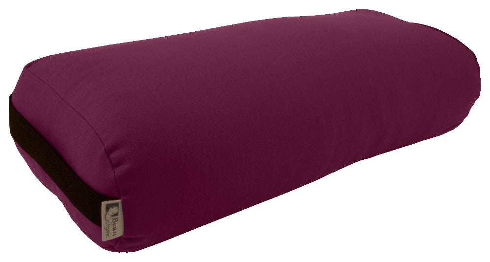 Plum Rectangular Organic Cotton Yoga Bolster