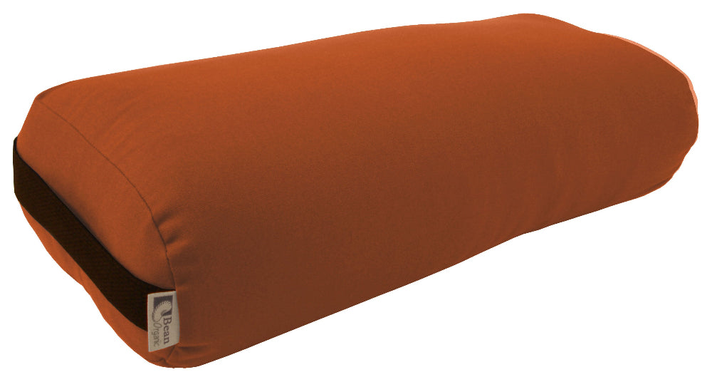 Sienna Brown Rectangular Organic Cotton Yoga Bolster