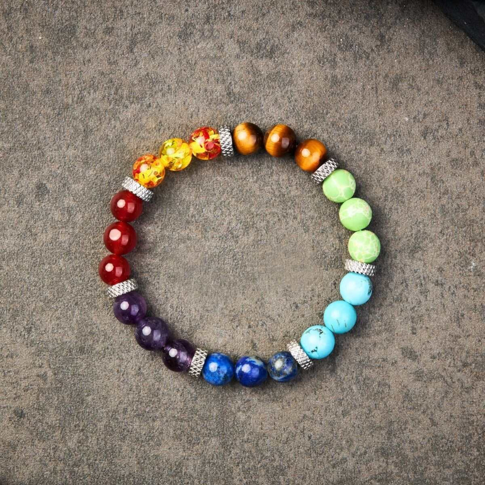 Chakra Bracelet with 7 Precious Stones