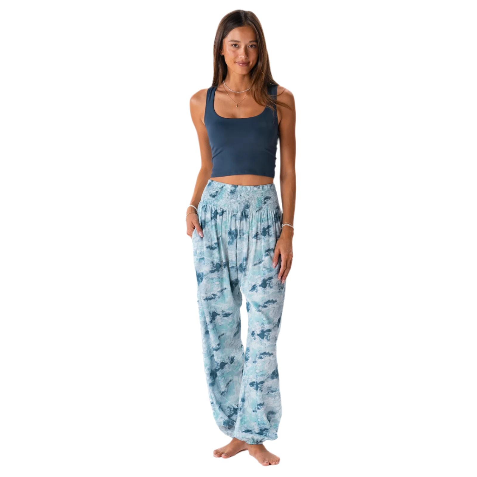 Patterned Harem Pants