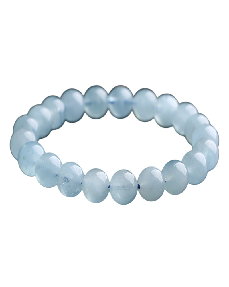 buddha and karma Blue Aquamarine Calming Bracelet