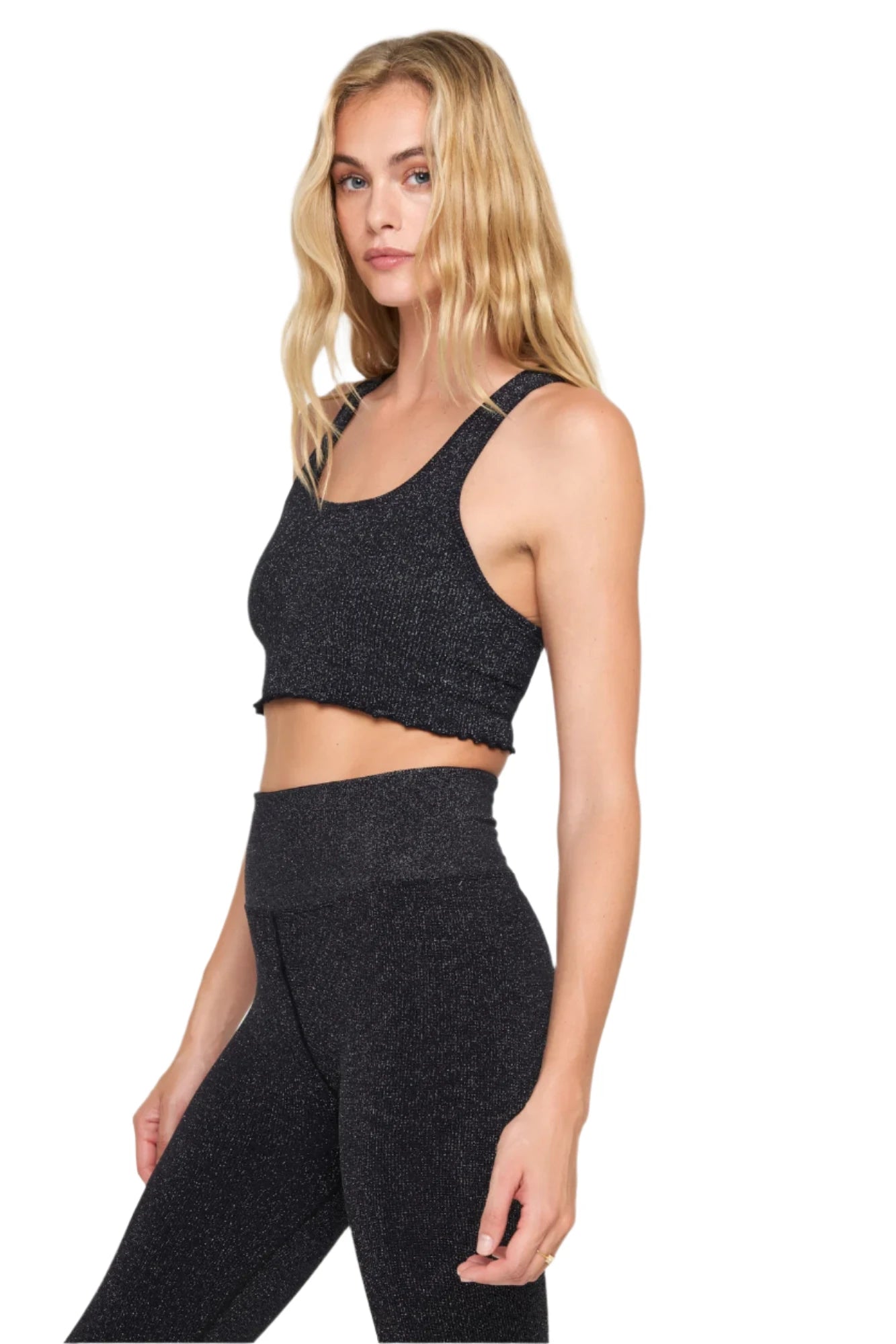 spiritual gangster Amor Shimmer Crop Tank