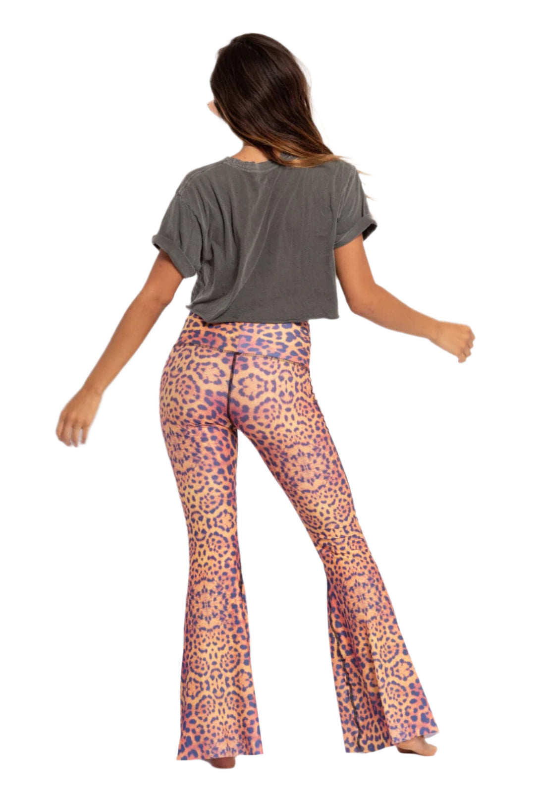 Teeki Purple Awakening Crop Bell Bottom