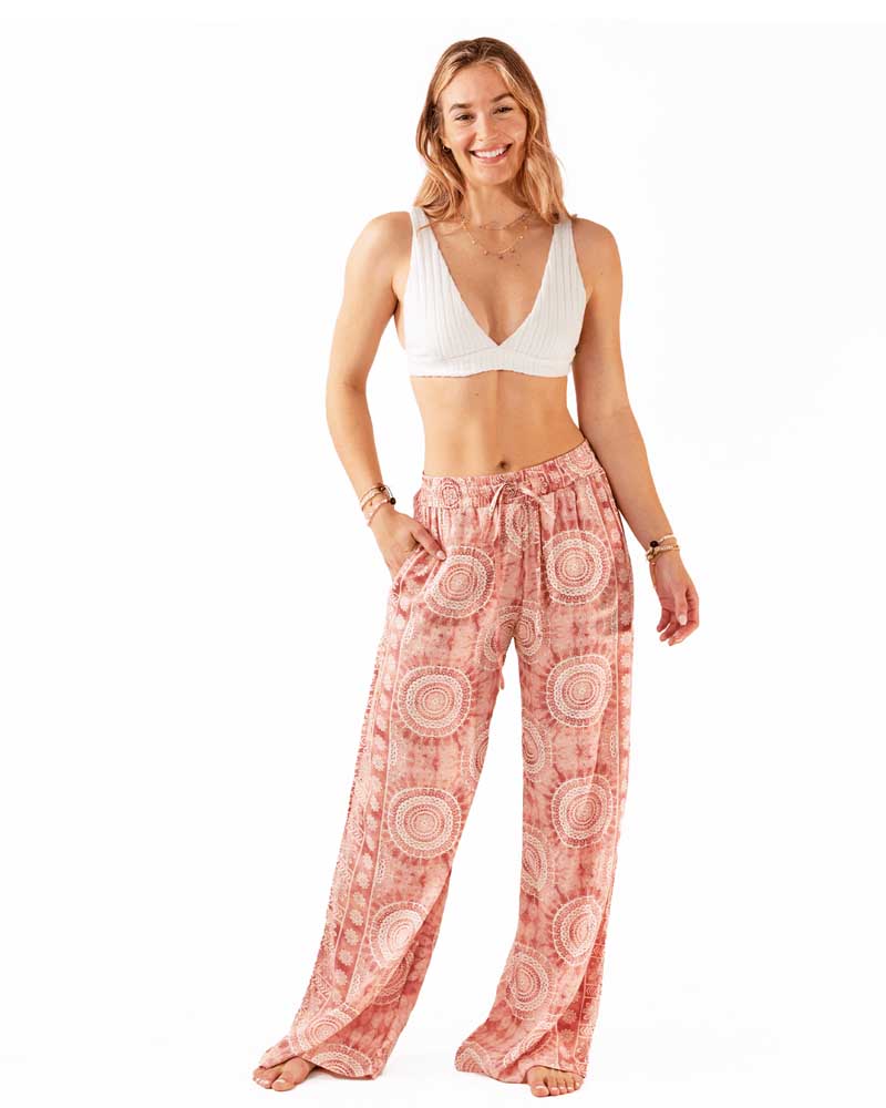 Lotus and Luna Baja Wide Leg Drawstring Pants