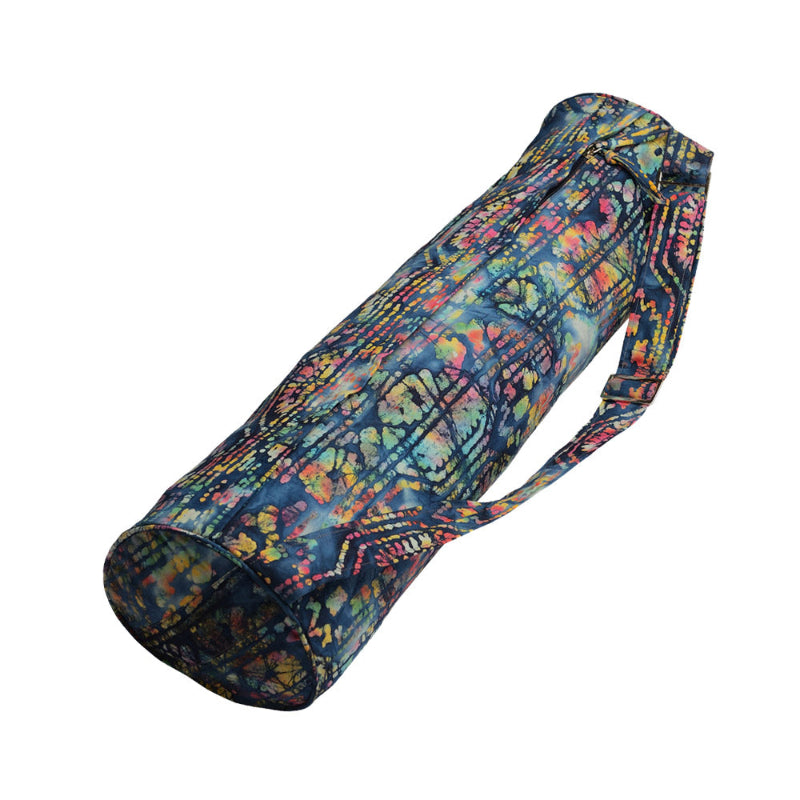 Blue Kaleidoscope Yoga Mat Bag cotton