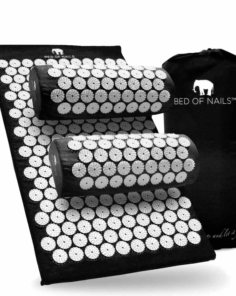 Bed of Nails Acupressure Bundle - Black