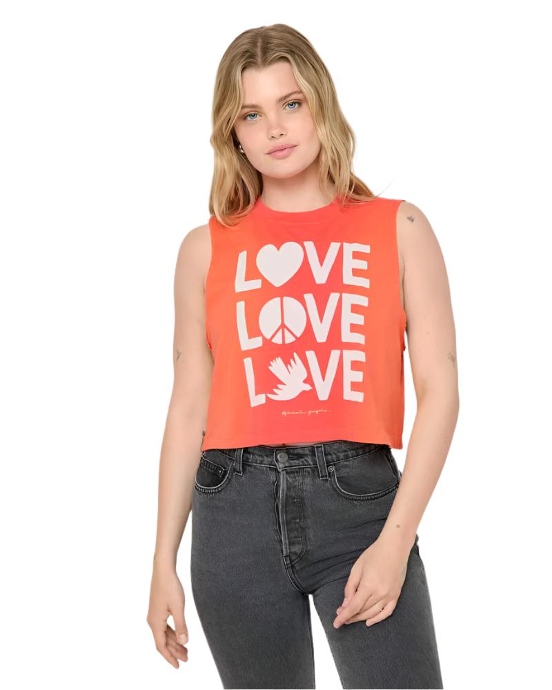 Spiritual Gangster Love Shine Callie Crop Tank