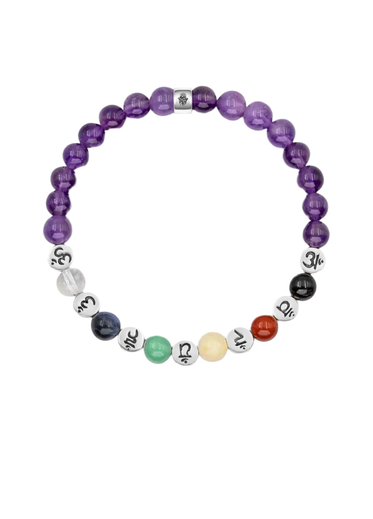 Karma and luck Chakra Amethyst Stone Bracelet