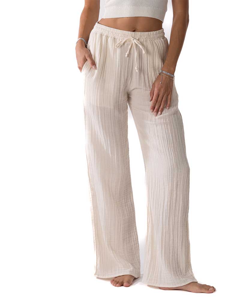 lotus and luna Cream Cabana Pants