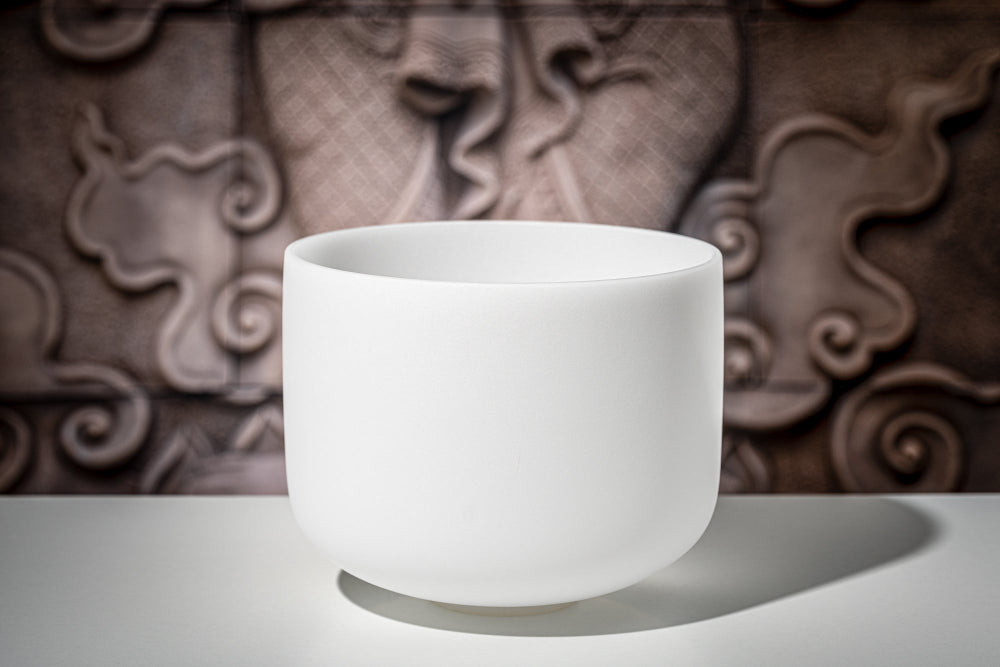 Frosted White Quartz Singing Bowl