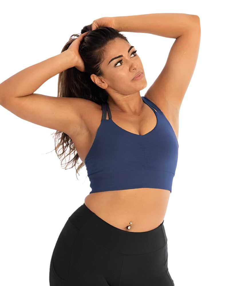 Nighttime Navy Double down Support Bra