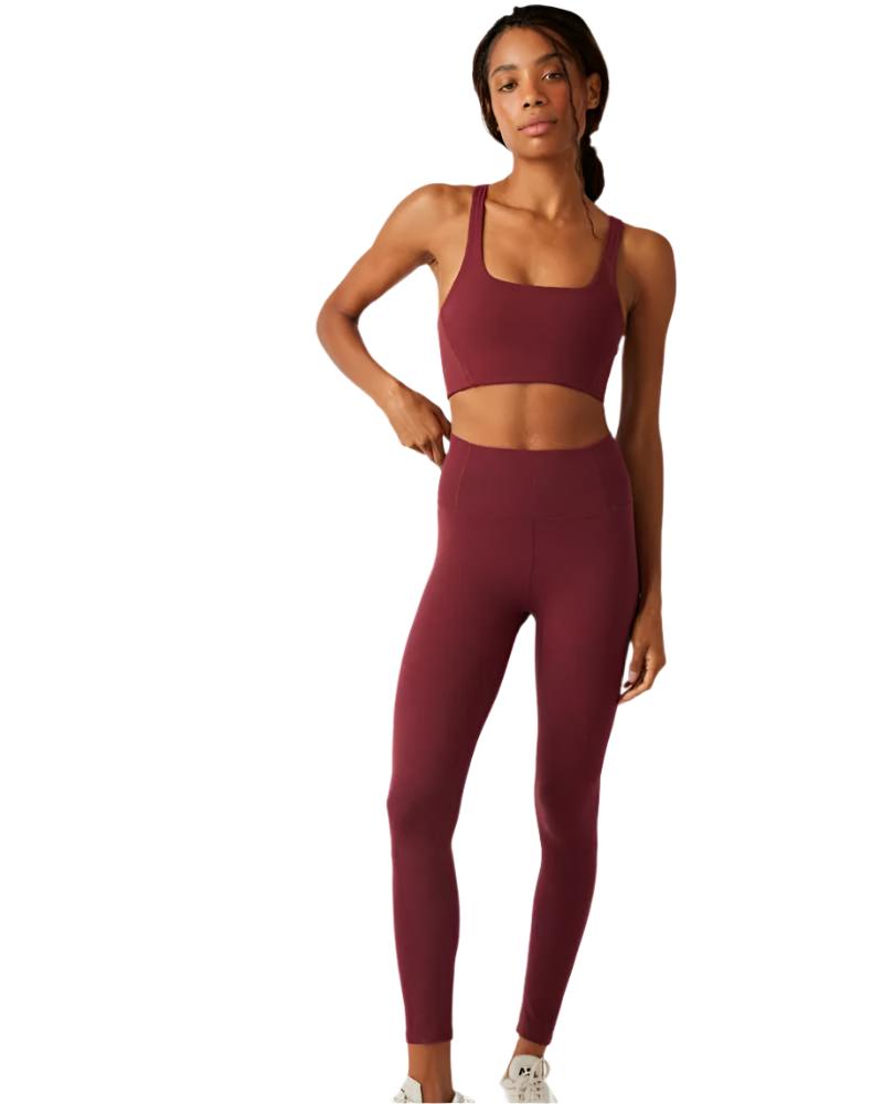 Free People Never Better 7/8 Legging - Oxblood