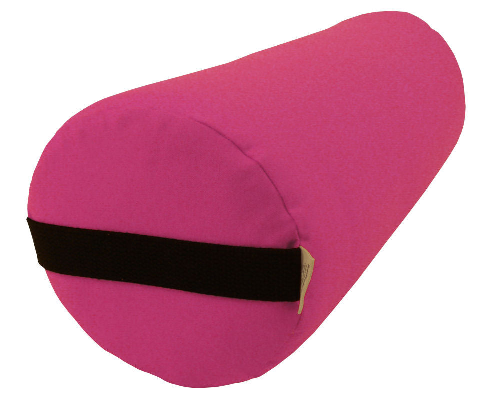 Fuchsia Round Organic Cotton Yoga Bolster