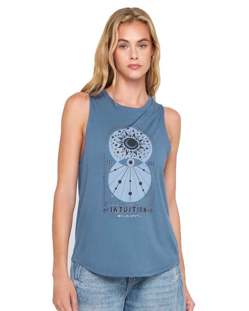 spiritual gangster Intuition Jade Muscle Tank