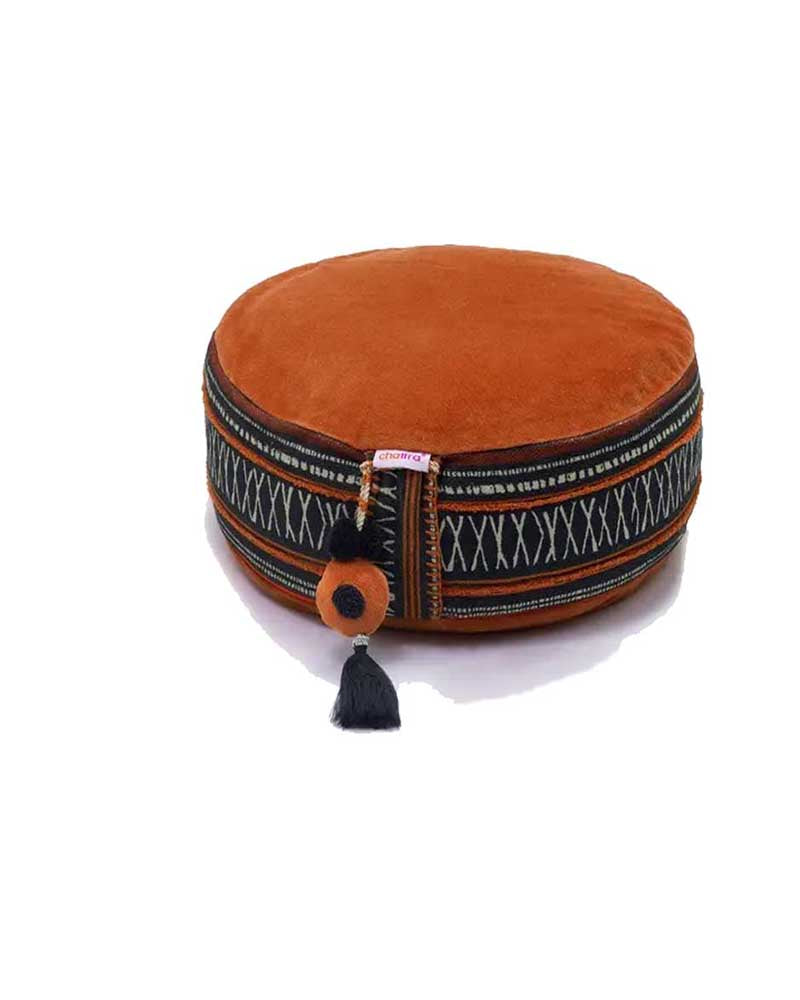 Chattra Dandiya Round Meditation Cushion - Mukha Yoga