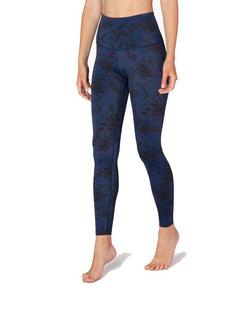 Beyond Yoga Charc Blue Marble Pink Floral Leggings Size Small 2 NEW PAIRS!