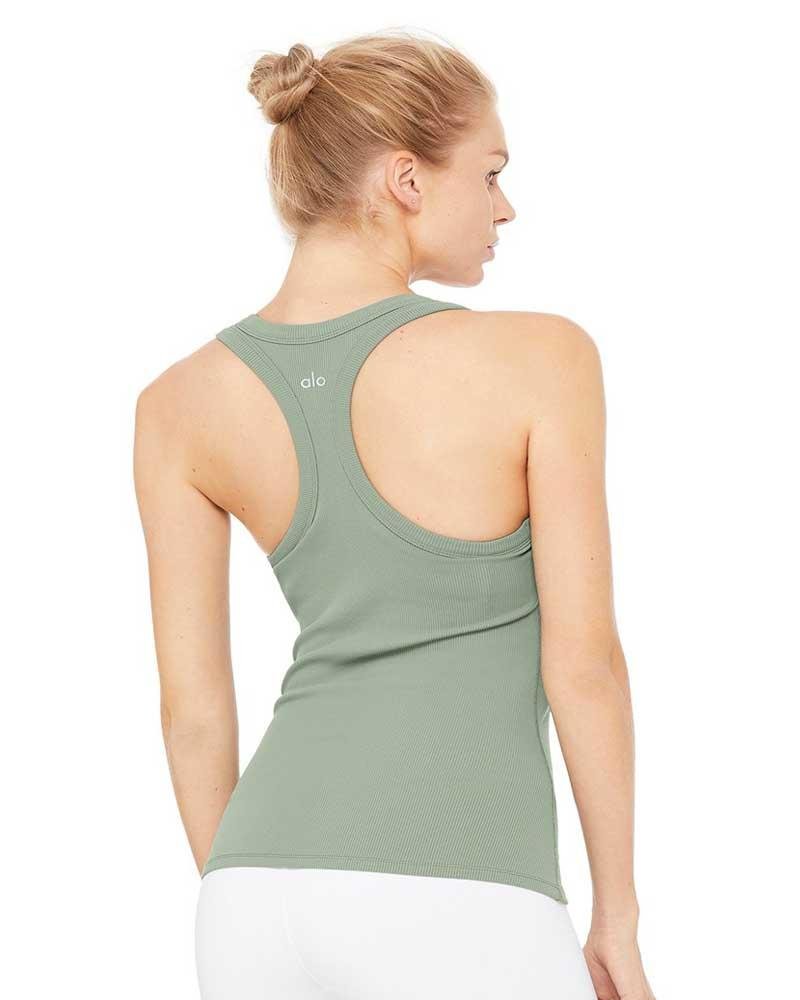 Alo Yoga Women's Rib Support Tank, Blue, One Size : : Clothing &  Accessories
